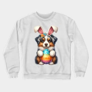 Easter Australian Shepherd Dog Crewneck Sweatshirt